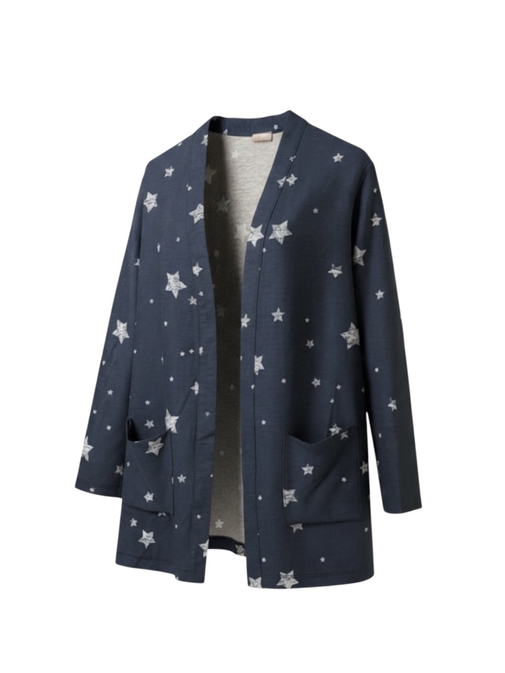 Star Patterned Open Cardigan